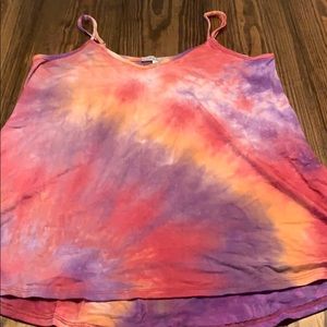 Tie dyed spaghetti strap shirt